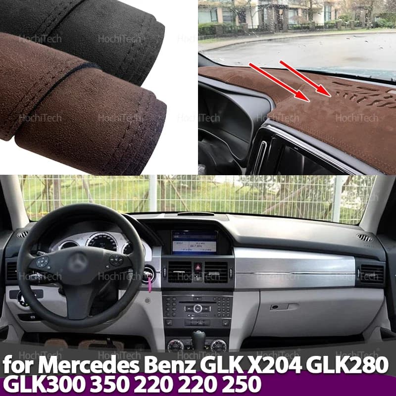 For Mercedes Benz GLK X204 280 GLK300 GLK350 GLK220 GLK250 Auto-styling Suede Dash Zerbino Dash Cover Pad Dash Zerbino Carpet