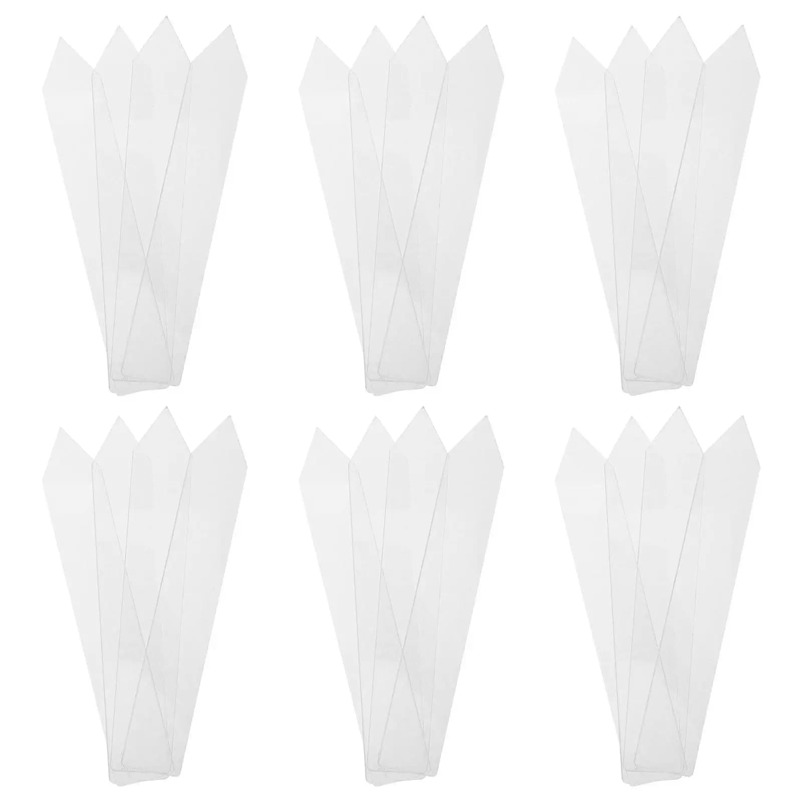 24 Labels for Garden Plants in Acrylic in High Transparency, Waterproof, for Vegetables, Flowers and Herbs, Turtles for Vases and Vivary