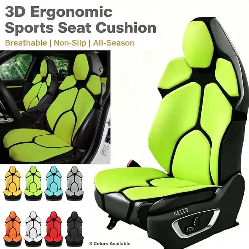 For Nissan Patrol Armada 2015-2026 Breathable Mesh Car Seat Cushion Ergonomic Lumbar Support Anti-Slip Auto Seat Protector Pad