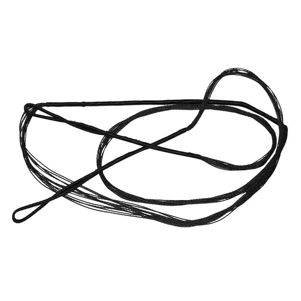 Replacement Recurve Bow String Premium Nylon Tire Cord Black Archery String Adjustable Length for Target Shooting and Hunting