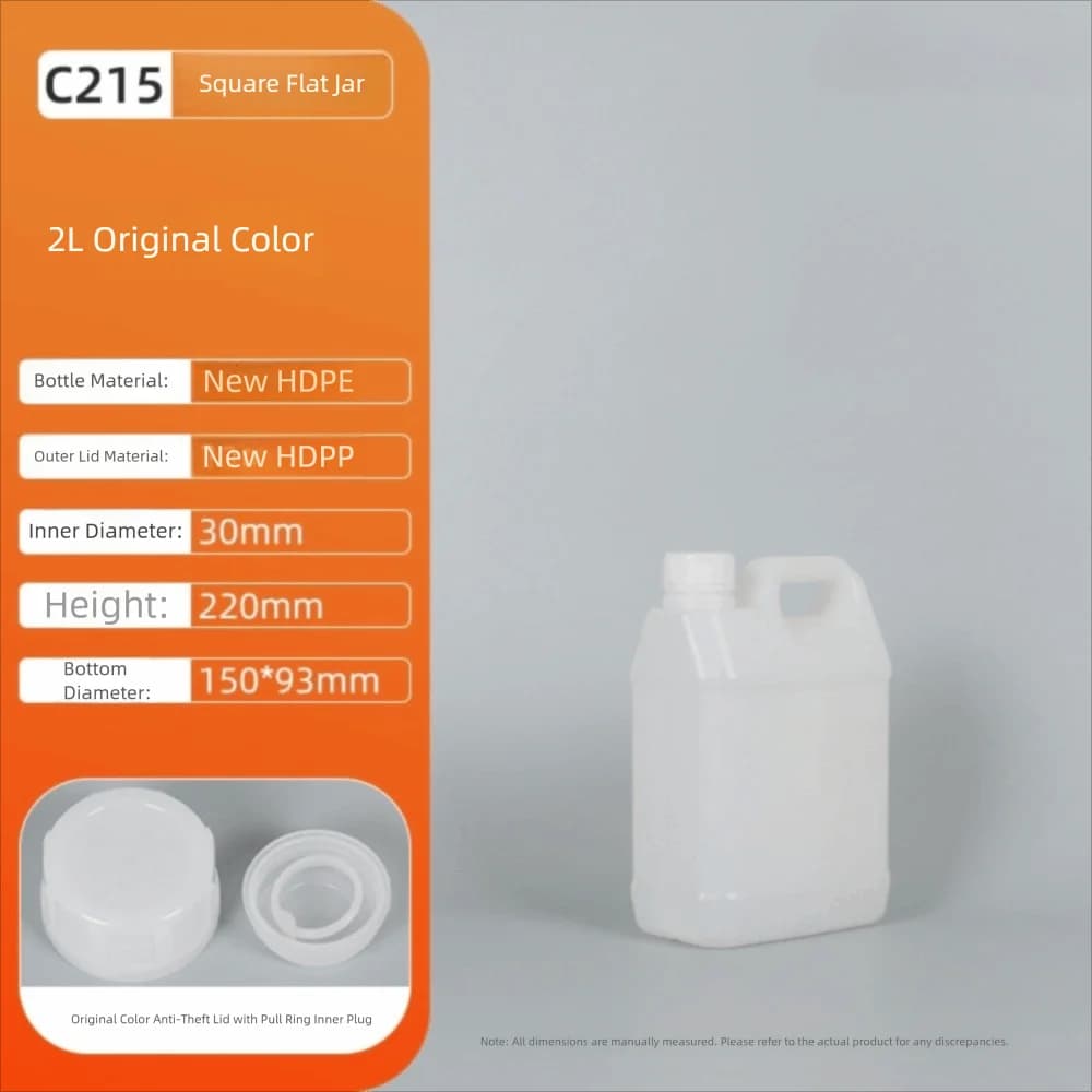 1/2/3/4/5/6/10L Plastic Airtight Bottle Food Grade Large-Capacity HDPE Bucket with Lid Sealed Storage Container Yogurt