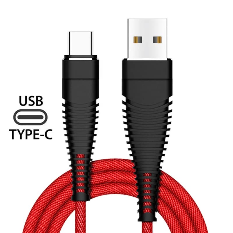 Fabric Braided Type C USB Fast Charging Cable For Samsung S25 Xiaomi 15 Redmi Note 14 Huawei Mate 60 P60 Honor 300 Magic 5 6 Pro