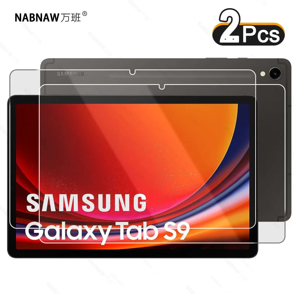 Pellicola salvaschermo in vetro temperato antigraffio HD a prova di oleorepellente da 2 pezzi per Samsung Galaxy Tab S9 WiFi 5G pellicola da 11 pollici