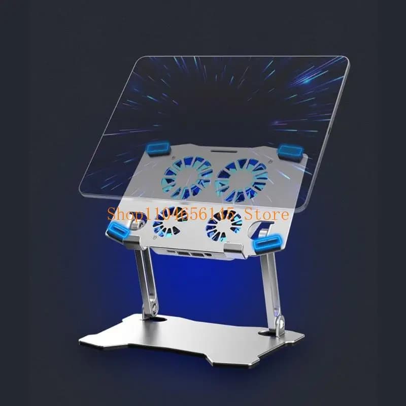 652F X16 Tablet Stand with Cooling Fan Bracket Aluminum Alloy Laptop Notebook Holder