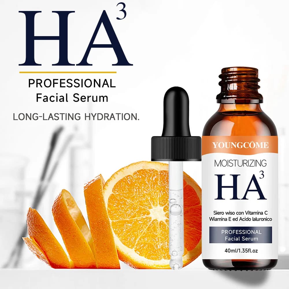 YOUNGCOME Hydrating face serum with vitamin C and E with hyaluronic acid - Moisturizing and nourishing serum for all skin types
