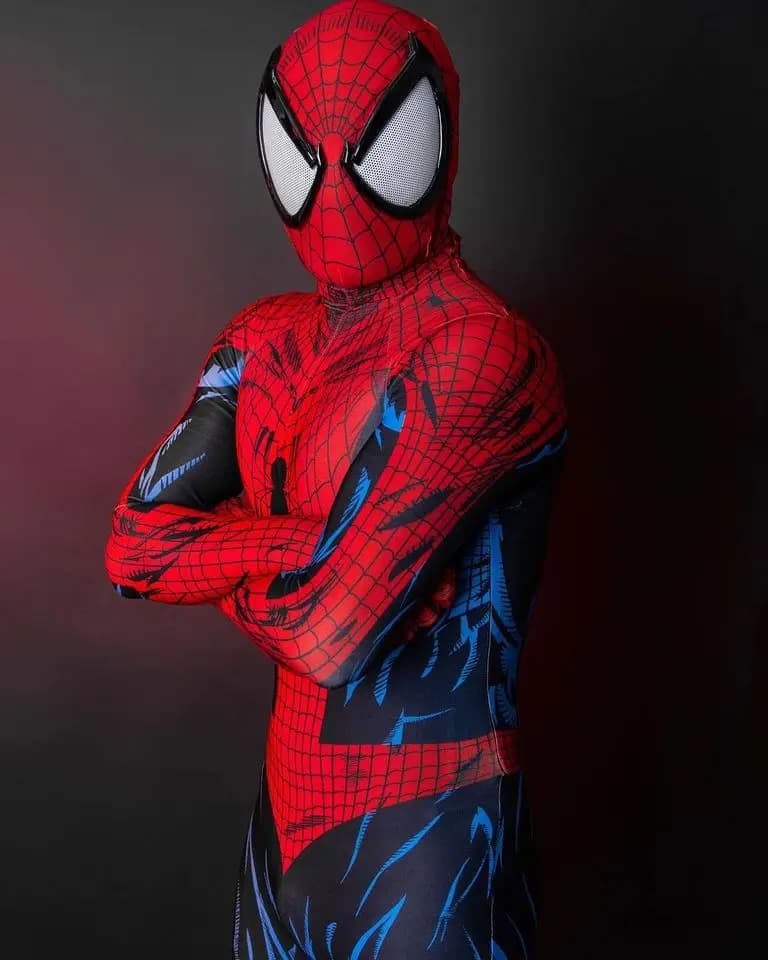 Ultimate Spiderman Costume Cosplay McFarlane Spider Boy Cosplay Supereroe Spandex 3D Stampato Zenzai Tuta Costume di Halloween