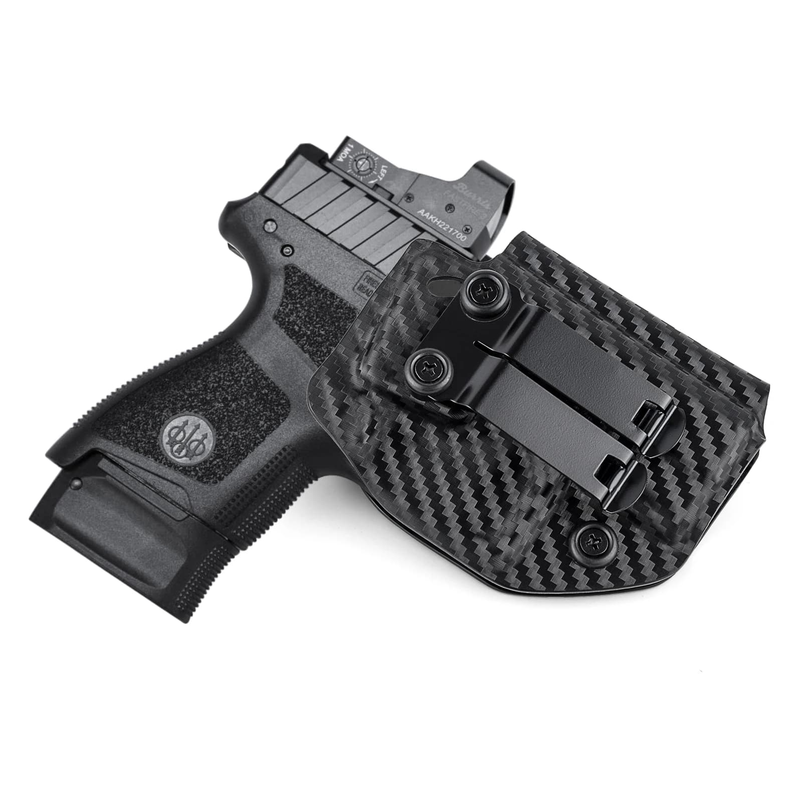 Fondina IWB Kydex for Beretta APX A1 Carry Subcompact 3 '' 9mm pistol case Appendix Inside the hidden transport belt