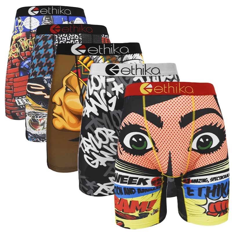 Boxer sportivi da uomo a gamba lunga - Poliestere elasticizzato a 4 vie, antiodore e traspirante, confezione da 1 S-XXXL (palestra/allenamento)