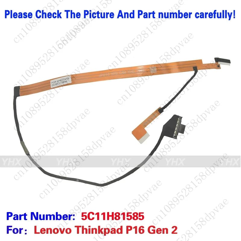 GYX New For Lenovo Thinkpad P16 Gen 2 Webcam Camera Cable NTS IR HPD 5C11H81585.