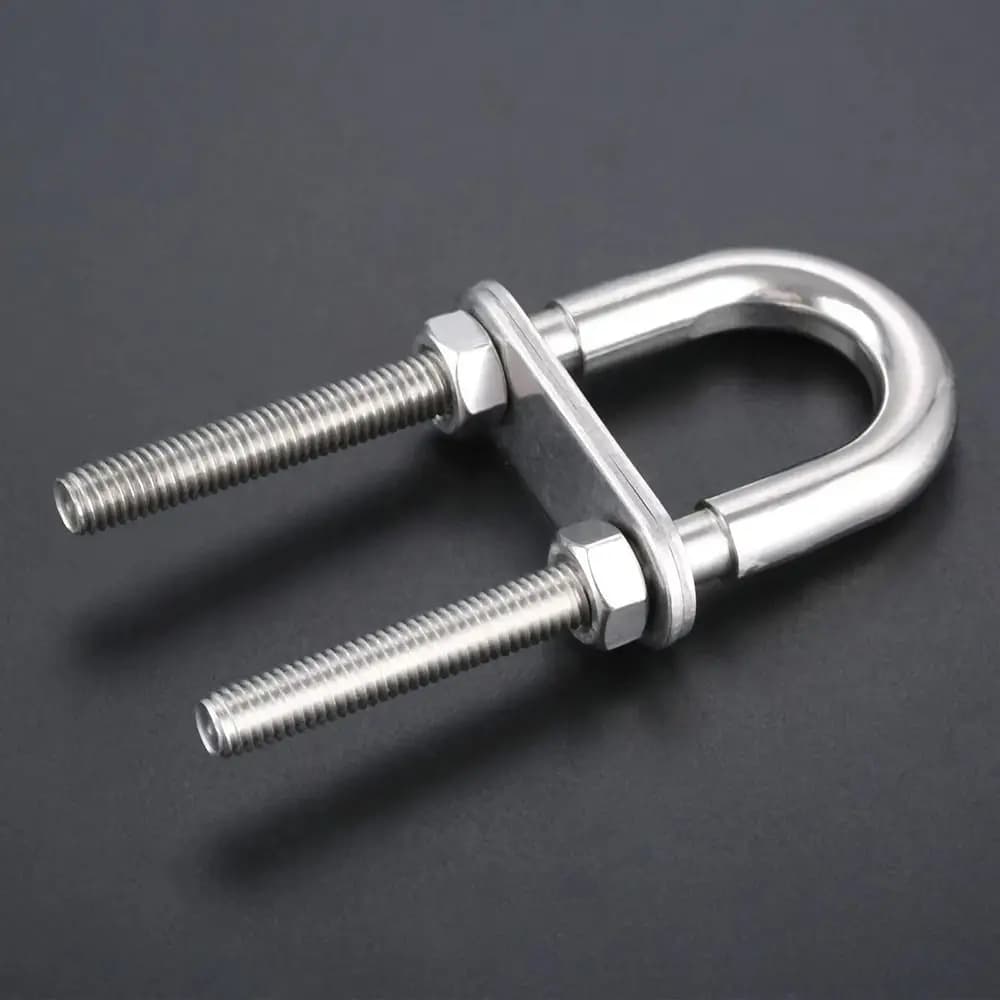 1 Pz Arco Stern Marine U-bolt Vite Pastiglie In Acciaio Inox 304 Barca Hardware In Metallo con Dado Occhio Corda Rigging Yacht Accessori