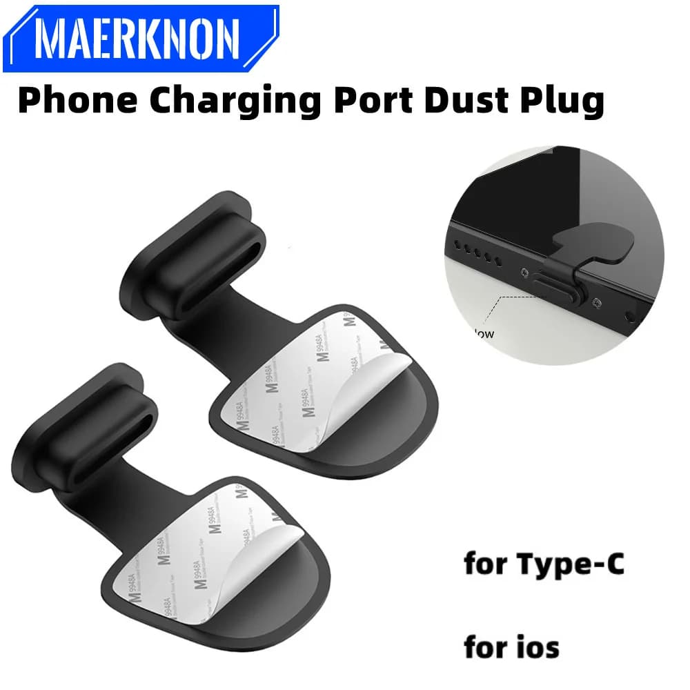 2/4/6 Parts Silicone Anti-dust caps for USB Type-C port, iPhone protection Samsung iPad Xiaomi Huawei VIVO OPPO