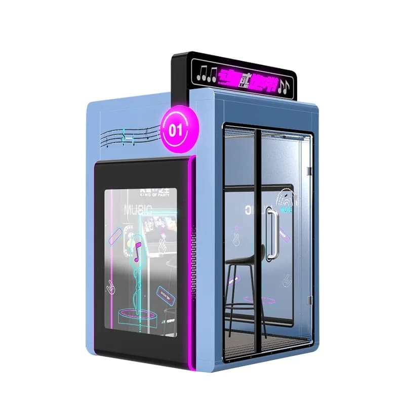 Mini sala KTV, casa karaoke, bar mobile per il canto, cabina di lettura, macchina per il canto, sala canto, jukebox commerciale