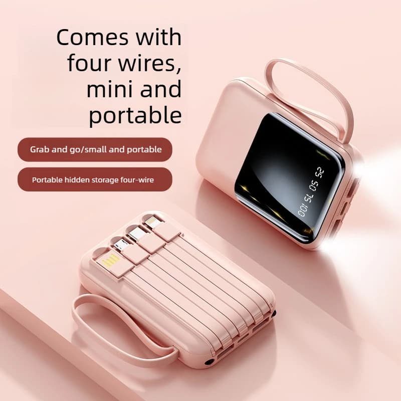 NUOVO 20000mAh Mini Power Bank 66W Caricatore portatile Ricarica rapida Powerbank Batteria di ricambio esterna per IPhone Huawei Xiaomi Phone