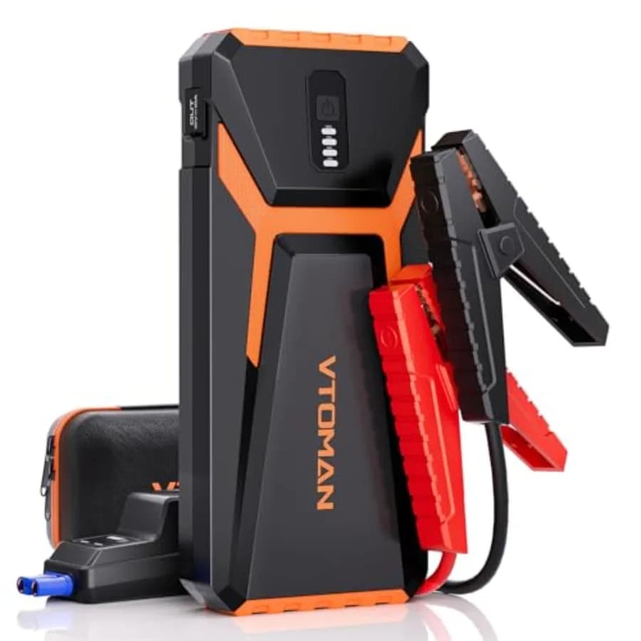 Avviatore di Emergenza Portatile V10 3500A per Auto, Motore Benzina 9.5L Diesel 7.5L, Batteria al Litio 12V, Booster di Avviamento, Power Bank per Auto