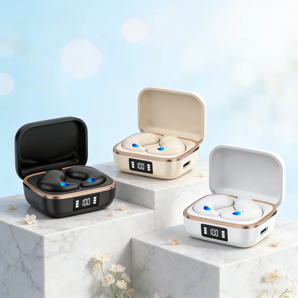 Auricolari TWS Mini Wireless con Riduzione del Rumore, per Sport, Giochi e Sonno, Cuffie Bluetooth con Audio HIFI Stereo