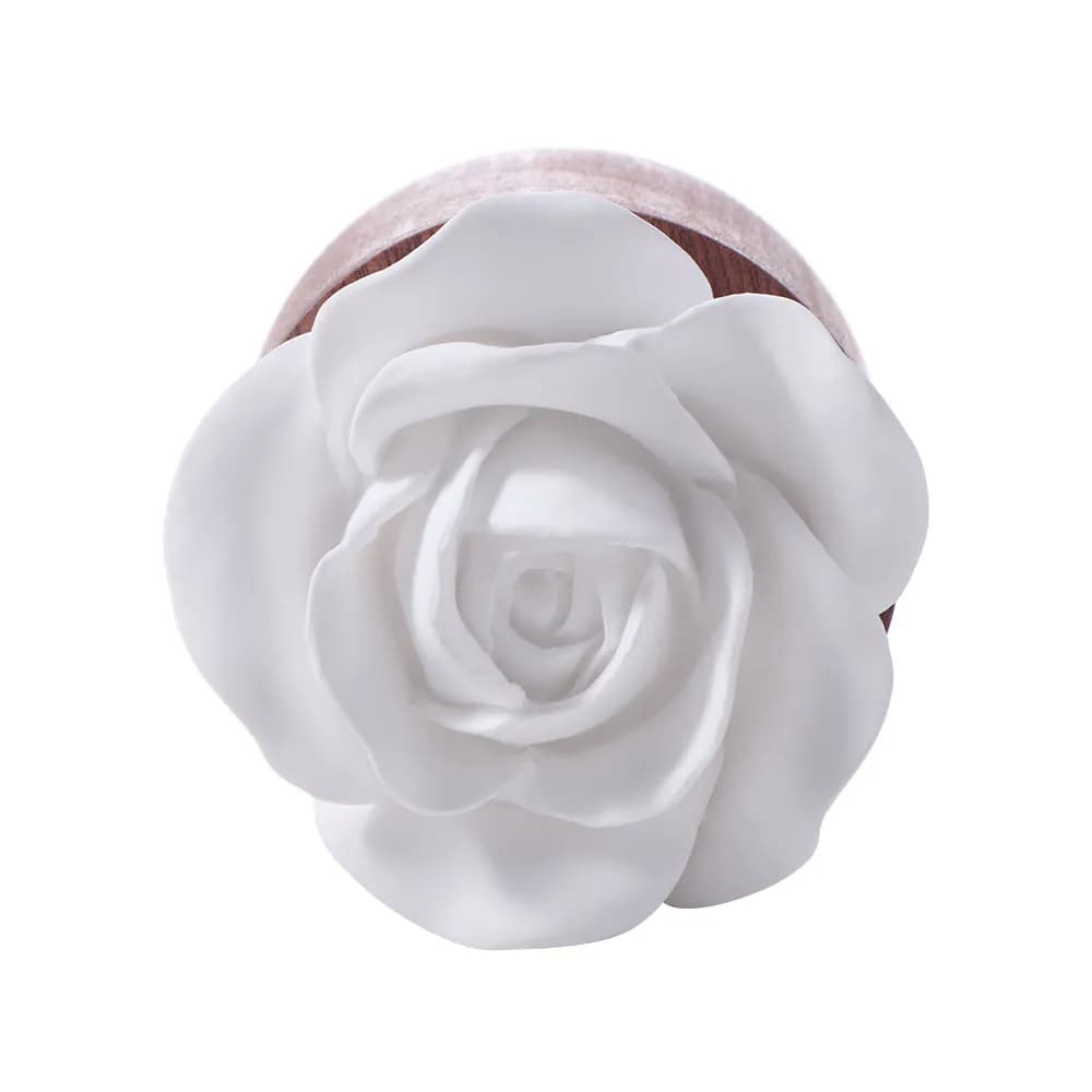 Wooden base Flower aromatherapy diffuser Ornaments Deodorants for portable cars Non-electric non-slip decorations