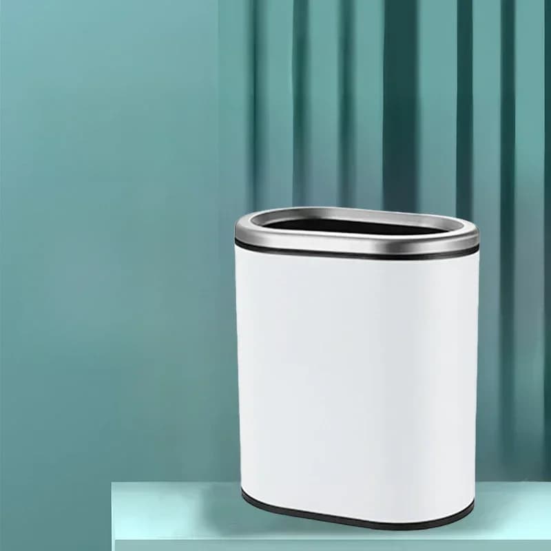 Pattumiera da cucina automatica da 12 galloni con coperchio, pattumiera a mani libere per bagno, camera da letto, ufficio domestico