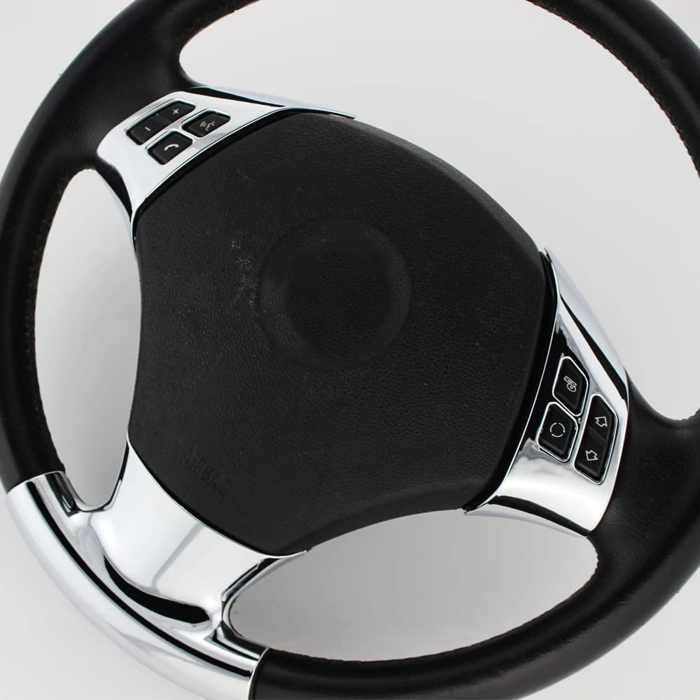 Copri Volante in ABS Cromato con Paillettes per BMW Serie 1 3 E87 E90 E92 E93 2005-2012, Accessori Interni Auto