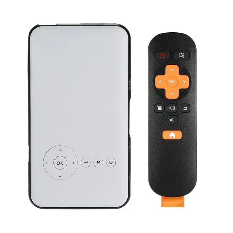 Proiettore DLP DL S6 con 8GB di Memoria, Android 7.1, Mini Proiettore Portatile per Intrattenimento Personale e Display Esterno