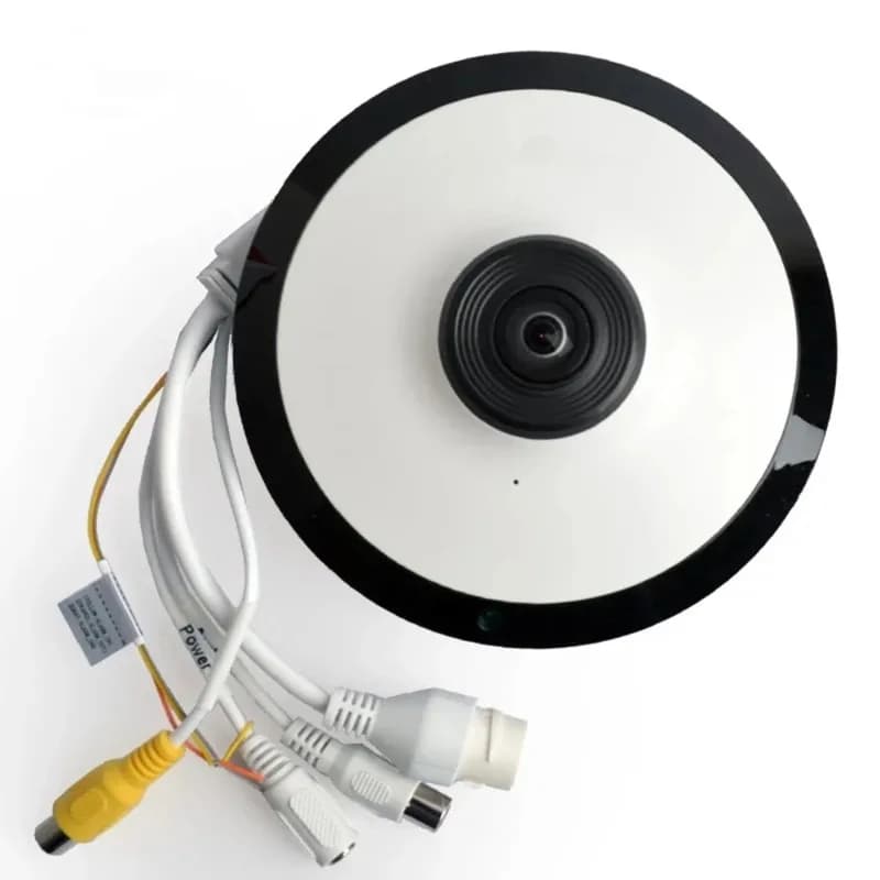 IPC-EW5541P-AS Telecamera Fisheye Panoramica 180° con Microfono Integrato, Slot per Scheda SD e Interfaccia Audio, POE 5MP WizMind IR 10M
