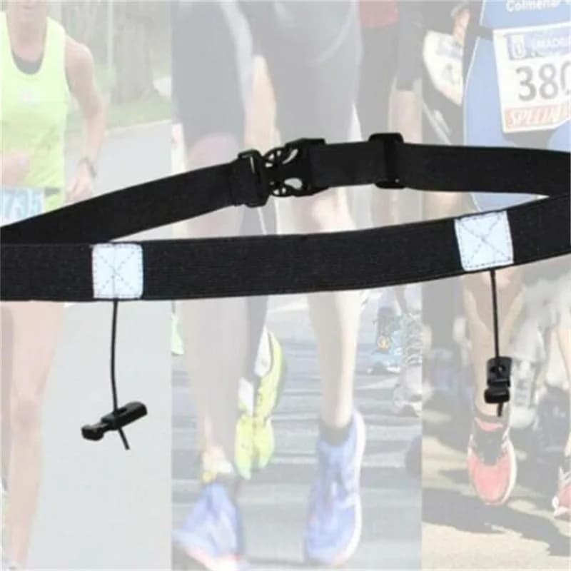 Running Number Belt snow pouch for Triathlon Marathon Cycling Motor with 6 rings in Gel sports accessories for Fitness