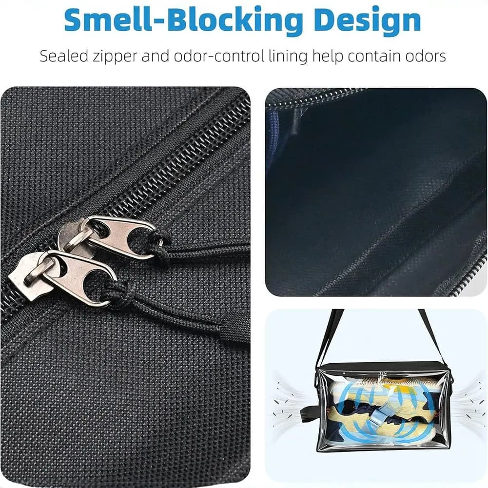 Borsa per Scarpe da Calcio AT33 con Tracolla, Resistente all'Acqua e Anti-Odore, Organizer per Attrezzatura Sportiva da Viaggio