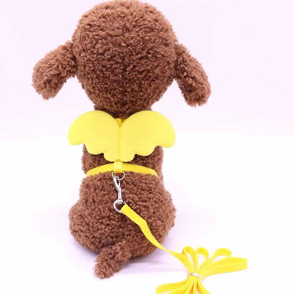 Accessori per Gattini, Pettorina Regolabile con Ali d'Angelo, Set Guinzaglio per Gatti e Cuccioli, Corde e Collari per Cani