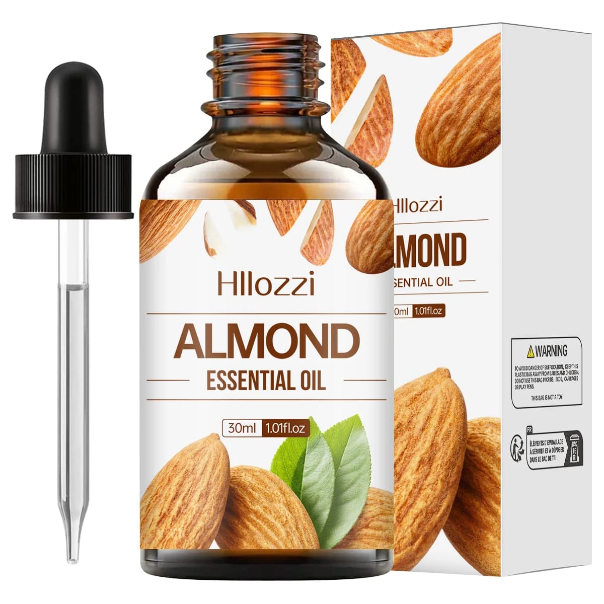 Olio essenziale di mandorle da 30 ml, olio portante, olio per la cura, idratante, aromaterapia, sapone, umidificatore