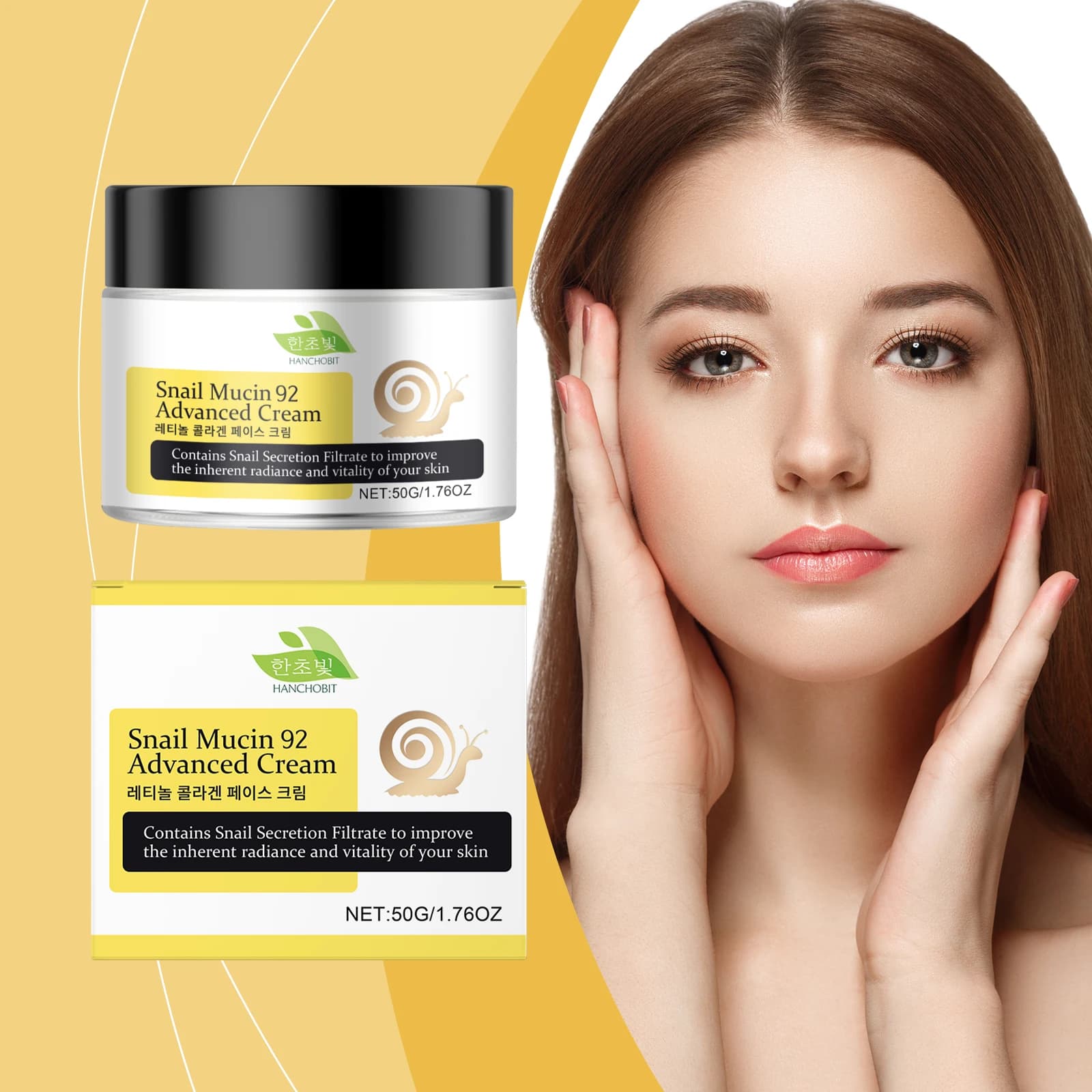 HANCHOBIT Collagen face cream at the retinol: moisturizing, nourishing, firming for the skin and restoring lighting
