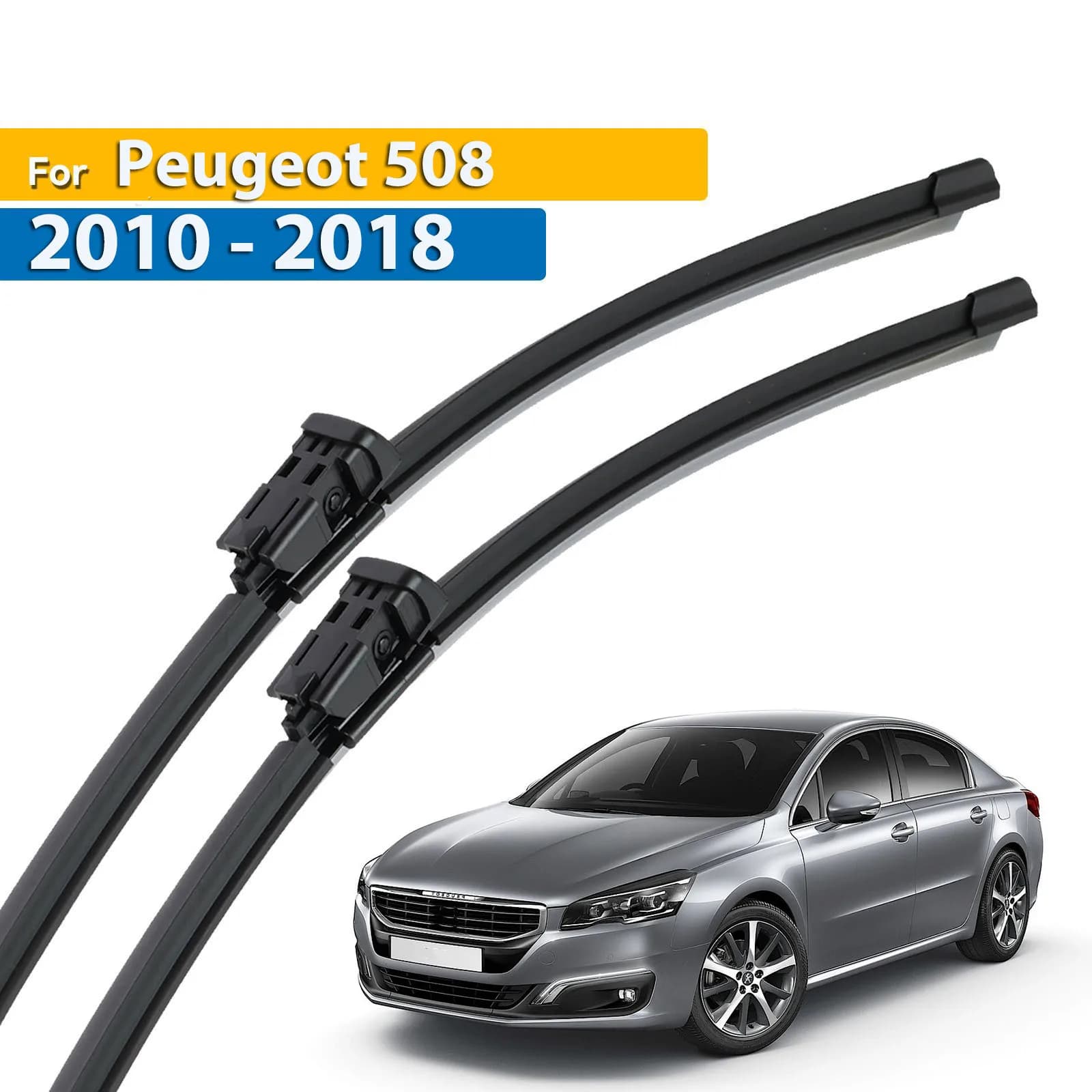 Erick's Tergicristallo LHD Spazzole Tergicristallo Anteriori Per Peugeot 508 2010 - 2018 Parabrezza Parabrezza Finestra Pulita Auto Spazzole Antipioggia 26 "+ 26"