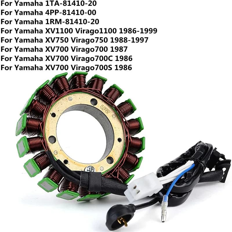 4PP-81410-00 Motorcycle Stator Coil for Yamaha XV1100 XV750 XV700 Virago 1100 750 700C 700S Generator Charging XV 750 700 1100
