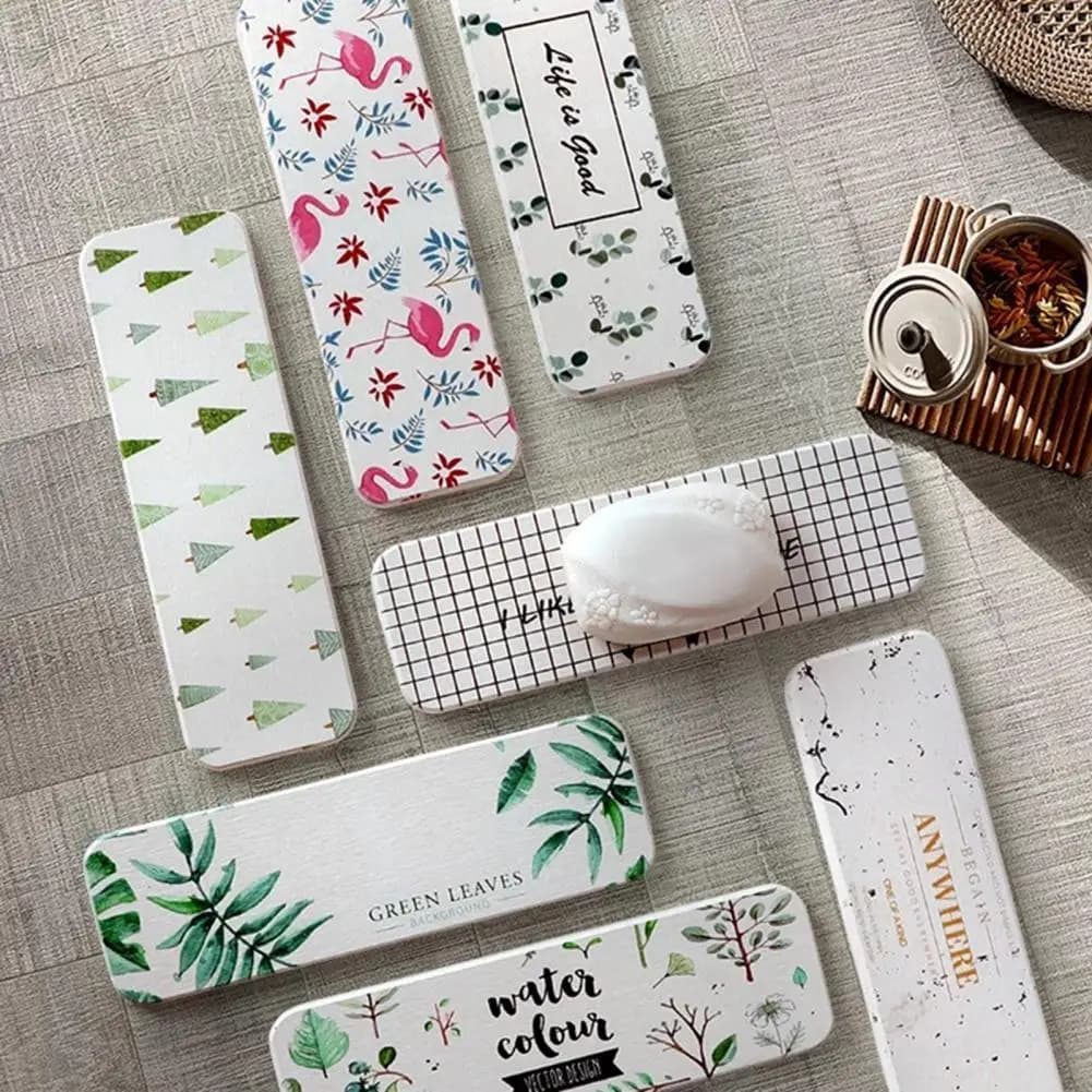 Pratico cuscinetto di drenaggio del sapone cuscinetto di sollevamento del sapone addensato semplice supporto per spazzolino cuscinetto di assorbimento d'acqua per tappetino per sapone
