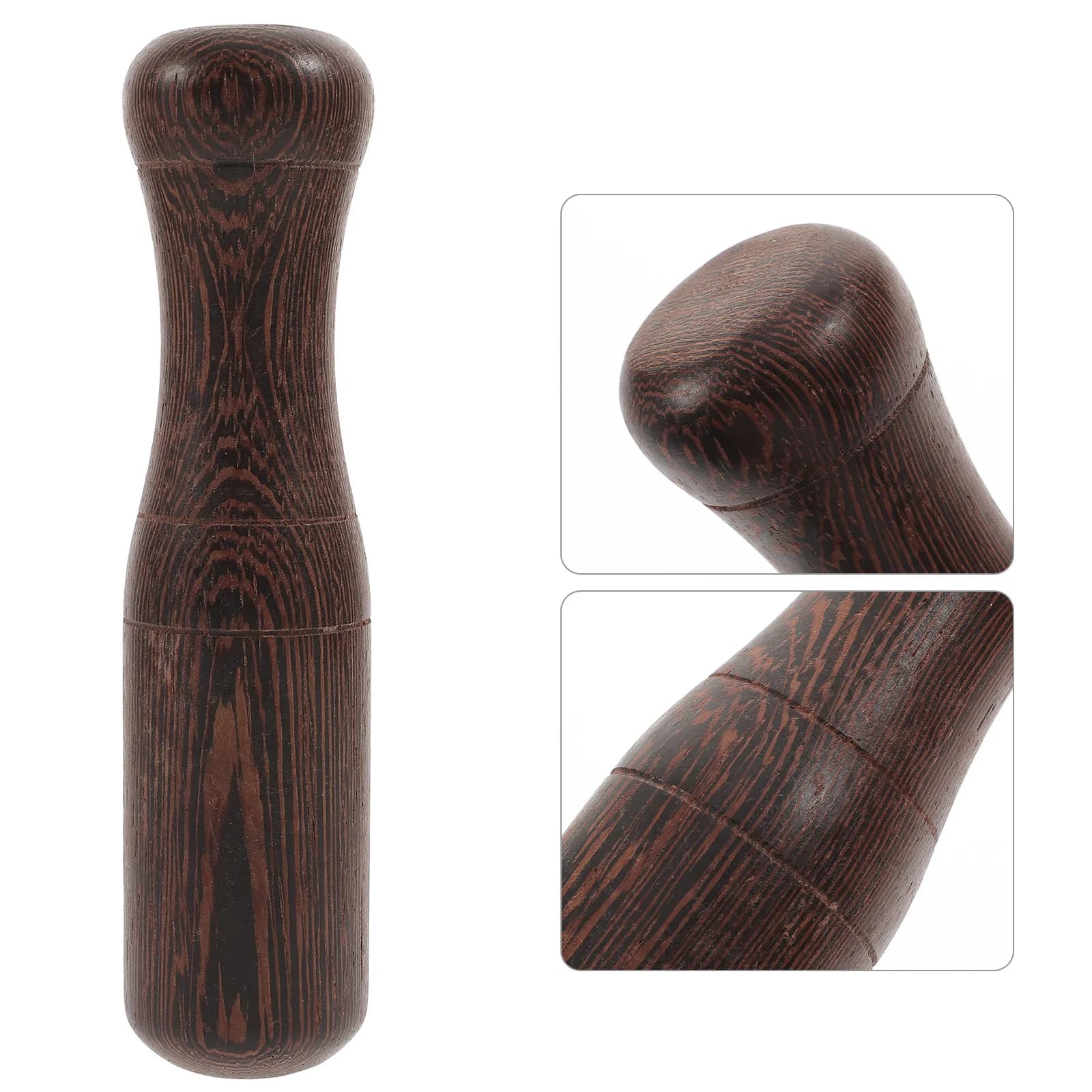 1 Pezzo Mortaio in Legno di Ala di Pollo per Aglio, Tritatutto da Cucina, Spremiaglio Manuale, Macina Spezie, Frullatore per Alimenti