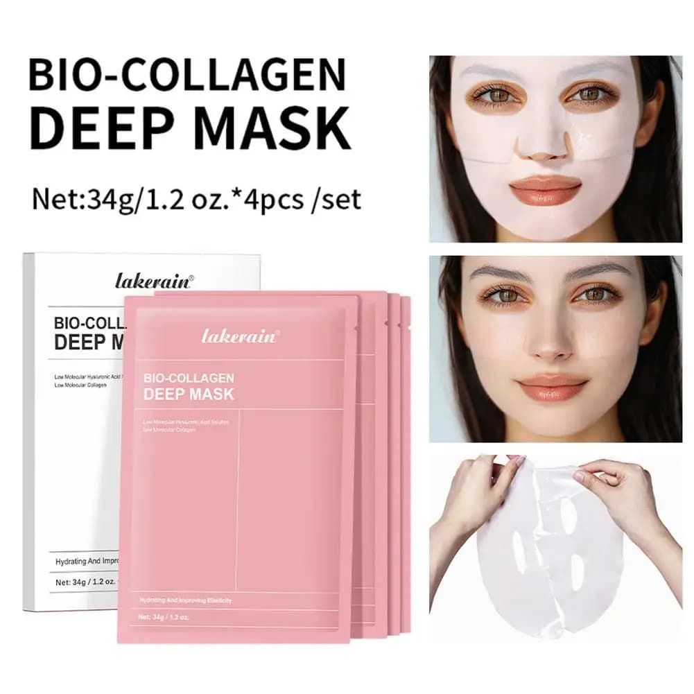 Face mask for collagen Idrogel Hyaluronic Acid Face Moisturizing Mask for face Liscio Deep Sleep 4 Pz/Pack Mask Penetrati Skin G8G0