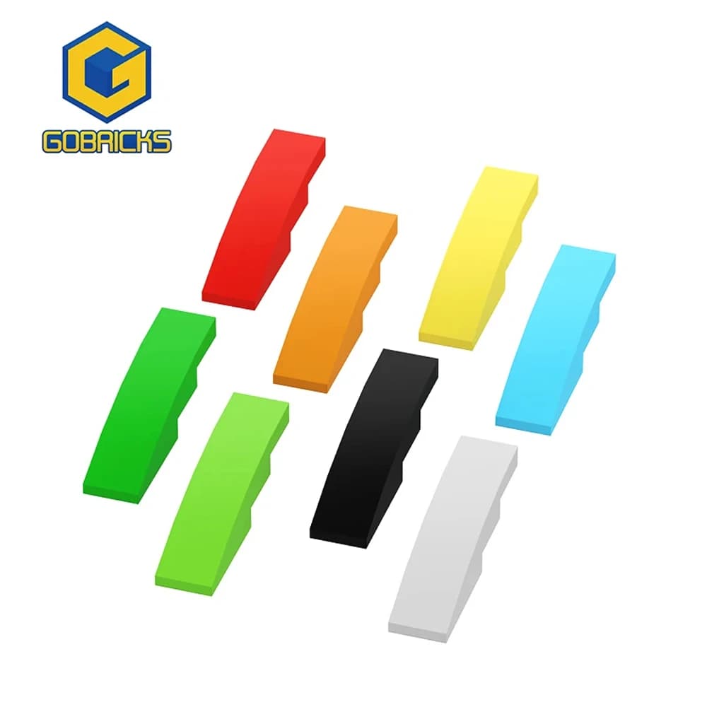 Gobricks 10 pz Compatibile MOC Parti di Mattoni 61678 11153 Pendenza Curva 4x1 Building Block Particelle FAI DA TE Assemblare Giocattolo Per Bambini Regalo 2022