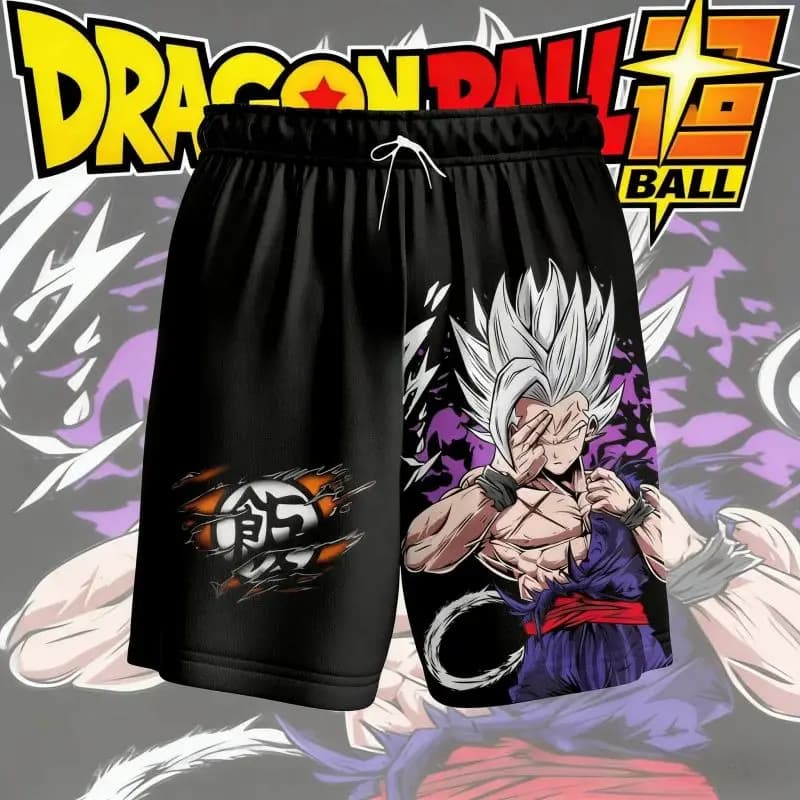 Pantaloncini ad Asciugatura Rapida con Logo Dragon Ball per l'Estate 2026, Adatti per Adulti e Bambini Appassionati di Anime