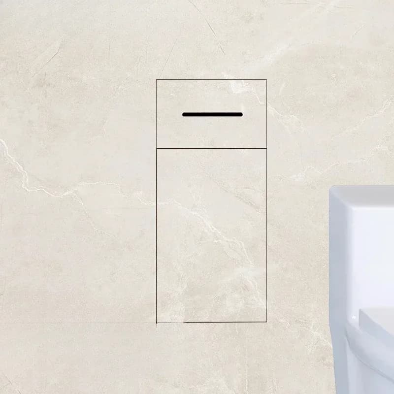 Hidden Stainless Steel Niche Toilet Embedded Trash Can Tissue Box Holder For Bathroom Wall