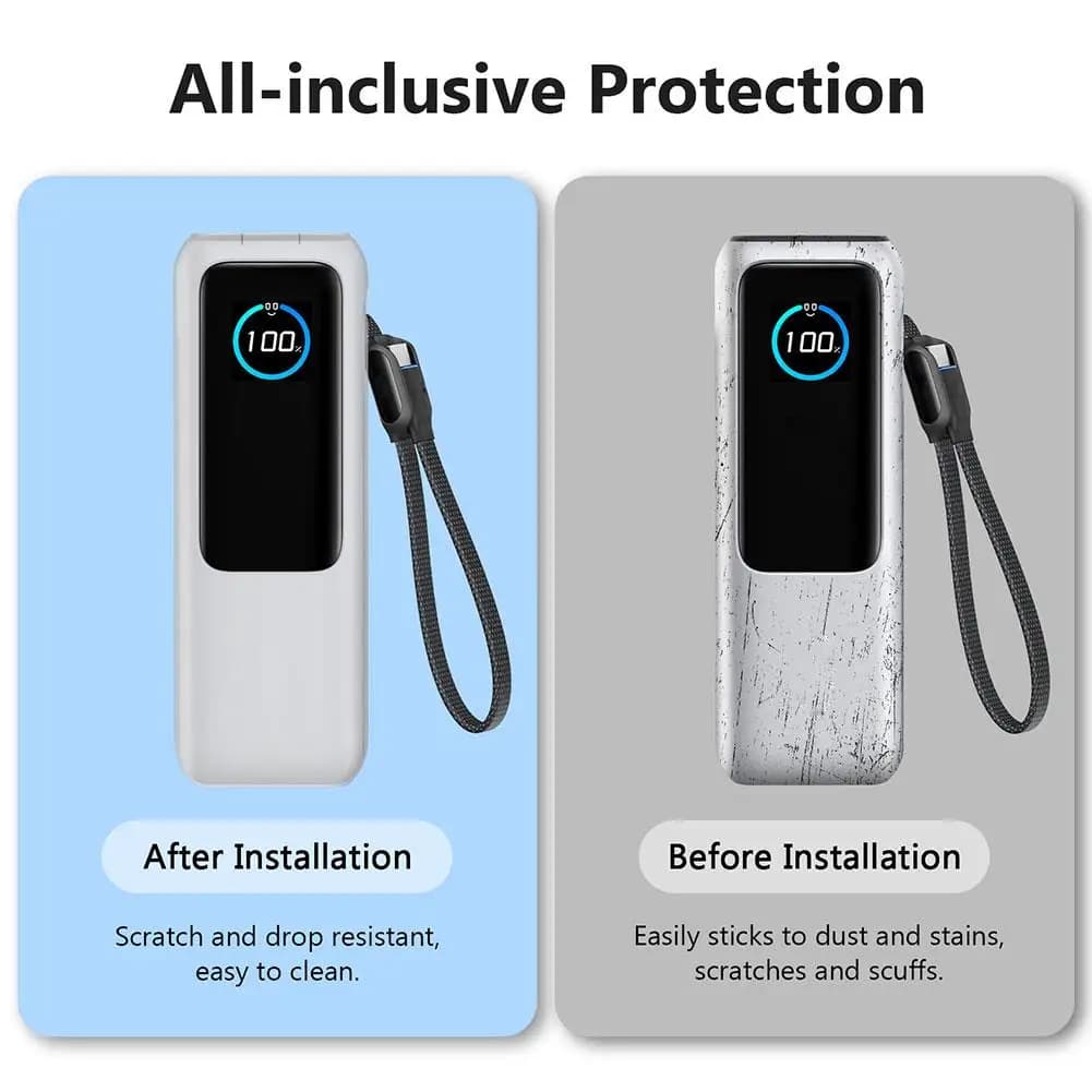 Silicone Case for Anker Zolo 25000mAh 165W Power Bank, TF/SIM card holder and PIN, portable travel bag