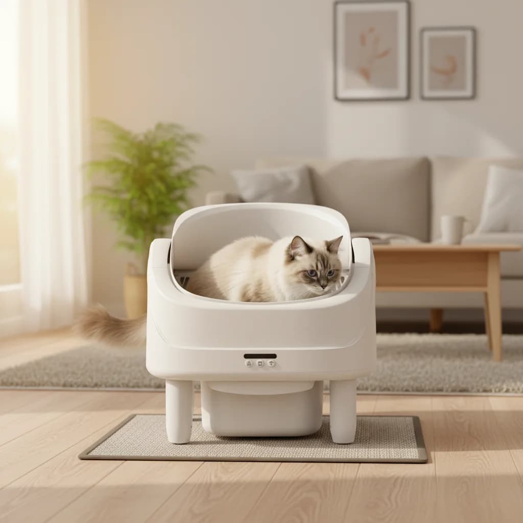 Automatic cat Litter Box Cat Furniture Shoveling Electric cat Toilet Pet Smart Litter Box Pet Products for Living Room Furniture