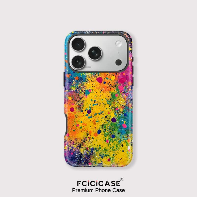 Custodia per telefono Fcicicase con pittura artistica per iPhone 17 Air 16 Pro 15 14 Plus 13 12 Pro Max 11, cover magnetica antiurto compatibile con MagSafe