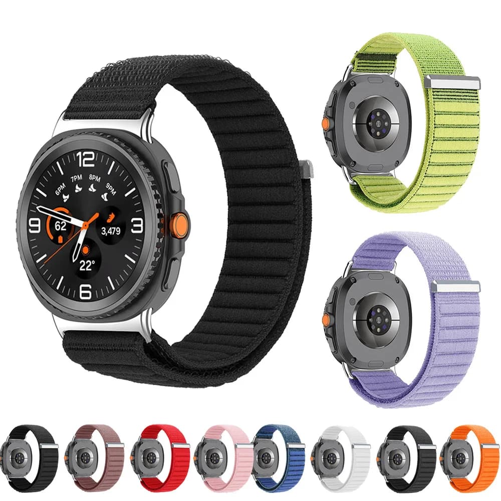 Nylon Strap for Samsung Galaxy Watch 8 44mm Classic Adjustable Replacement Bracelet for Watch 8 Classic 44/40mm Band Accessories