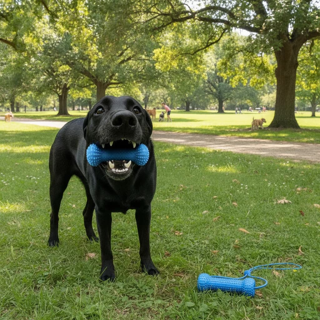 Dual-Action Canine Dental Prop Dog Dental Chew Toy For Easier Teeth Brushing Dog Toothbrushing Toy Suction Cup Pull Rope Dental