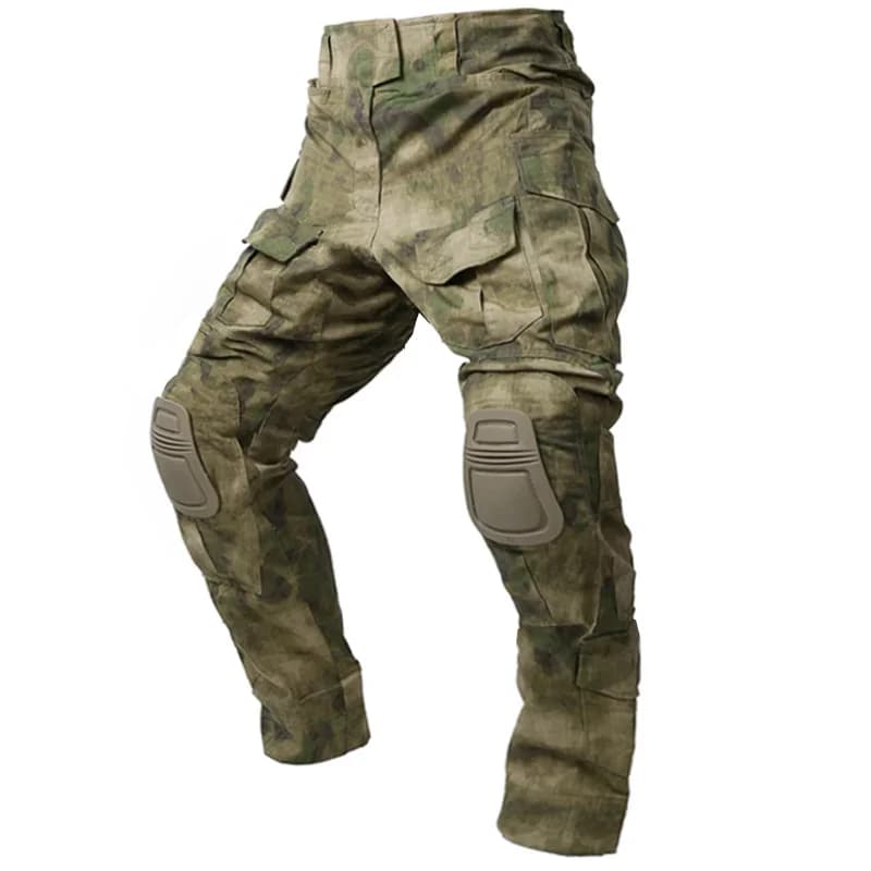 Tactical trousers Mimetic by Caccia, Resistenti all'Usura, for Hiking, Camping and Leisure activities, with Protections for Knees, New
