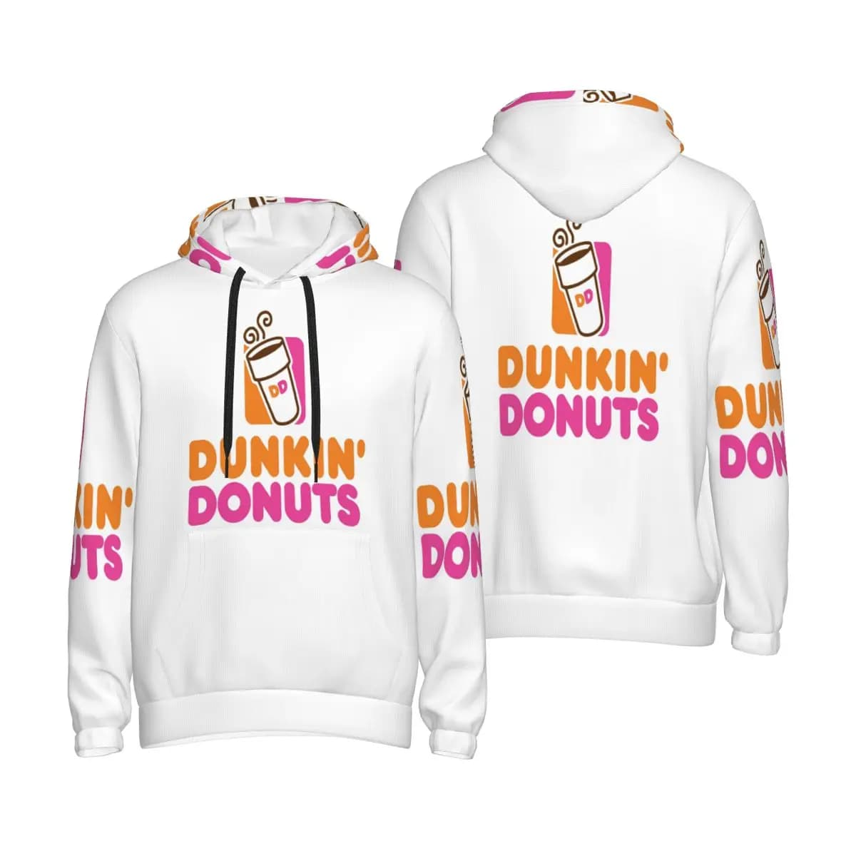 Felpe con cappuccio Dunkin Donuts Pullover Harajuku Autunno Inverno Felpe da donna da uomo Top a maniche lunghe
