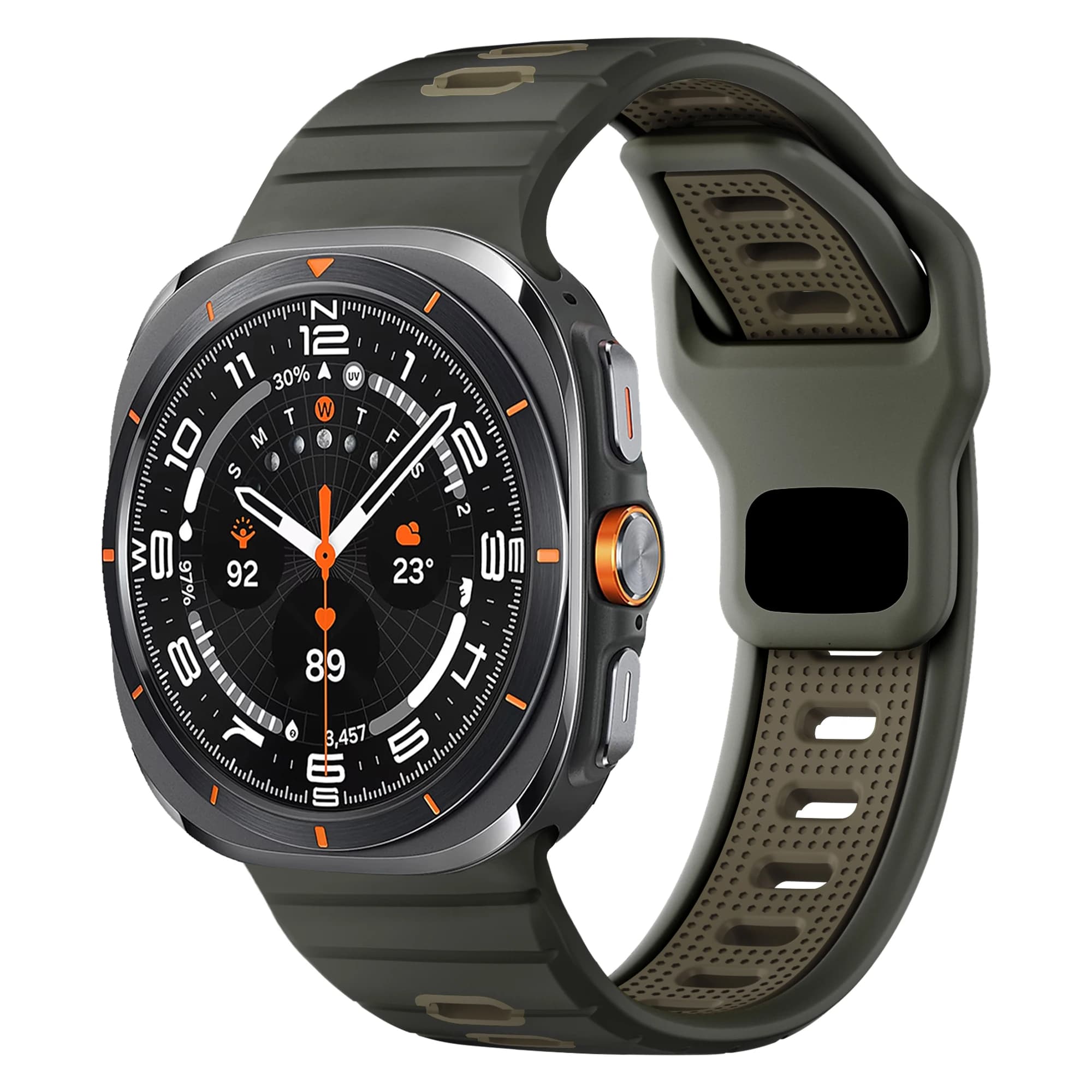 Sports Silicone Bands for Samsung Galaxy Watch Ultra Strap 47mm Accessories Two-tone Breathable Bracelet Galaxy Watch 7 Ultra 47