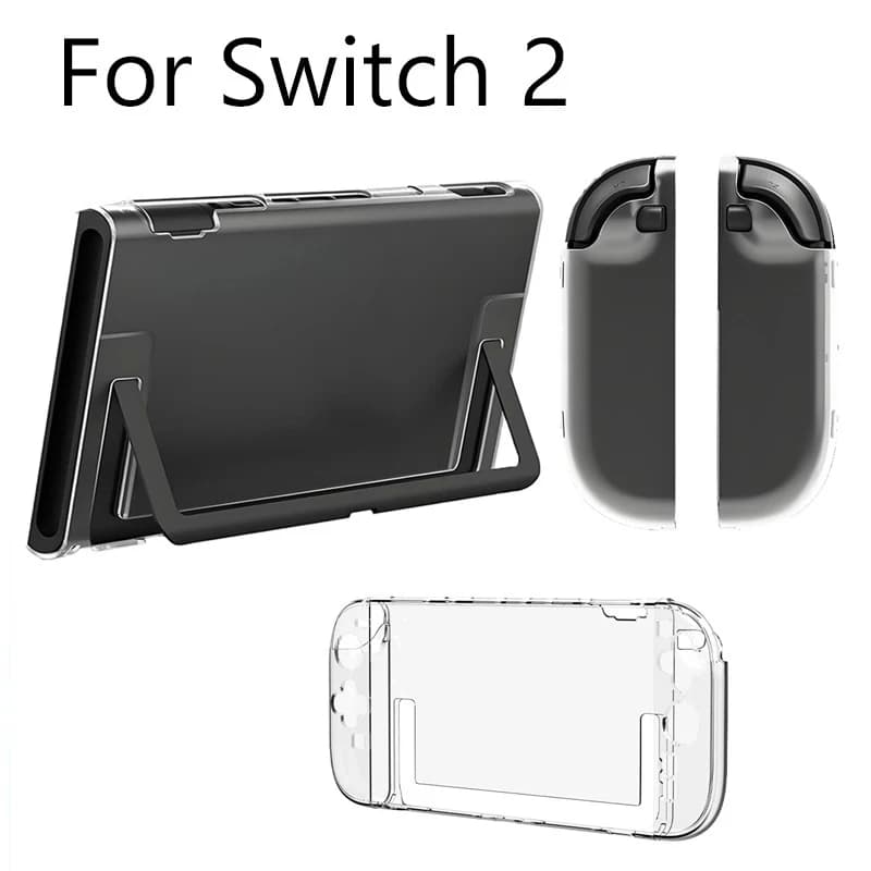 Custodia trasparente per PC + TPU per Switch 2 Joycon Design di tipo diviso Custodia protettiva per accessori per copertura protettiva Switch2
