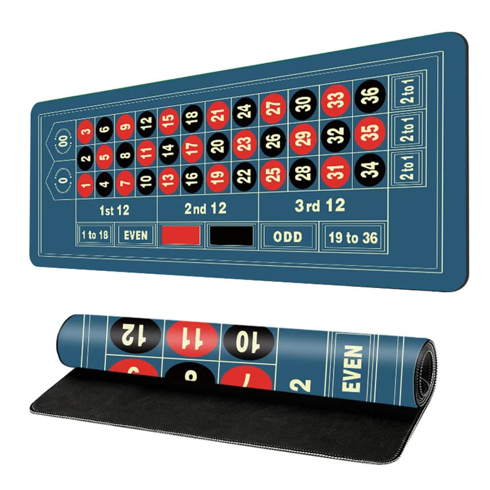 Rubber Large-sized Roulette Game Table Mat Party Chess and Card Game Table Mat for Party Entertainment Accessories