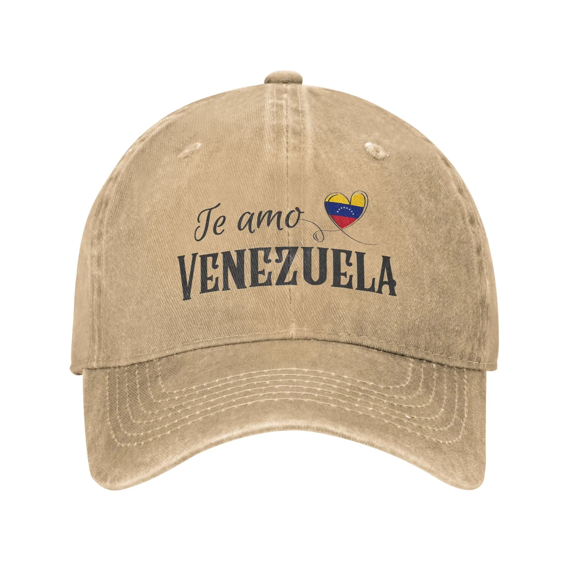 Baseball Cap I Love You Venezuela Spring Street Style Trucker Hat I Am Venezuelan Unisex-Teens Hunting Camping Snapback Cap