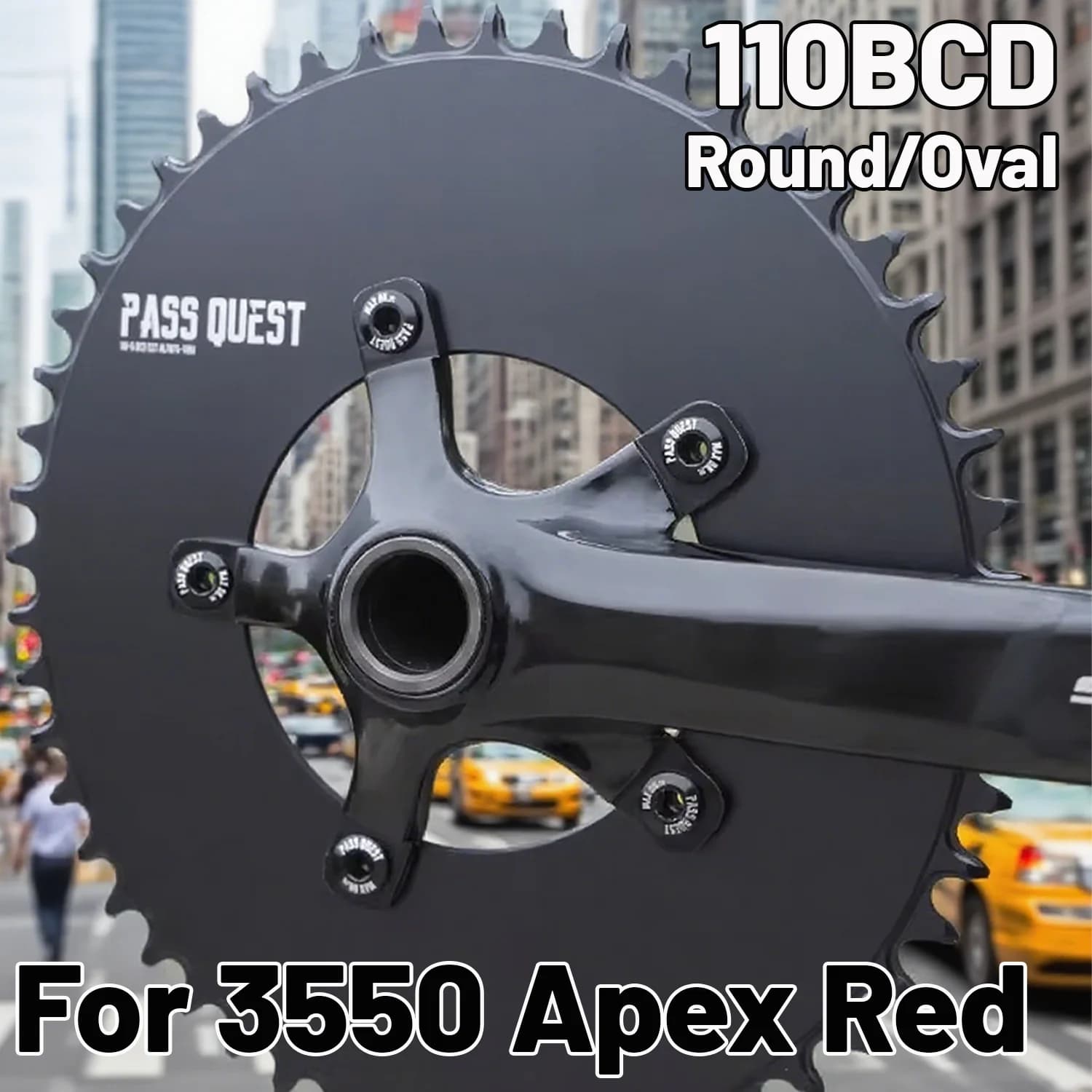 110 Bcd 5 Viti Corona 110bcd Stretto Largo Rotondo Ovale Piastra Singola 42 44 46 48 50 52 54t 58t 60t Anello Catena Per 3550 Apex Rosso