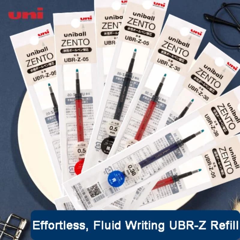 Uni Ricarica di inchiostro professionale a base d'acqua per Uni-ball ZENTO Penna gel Inchiostro fluido resistente allo sbiadimento Ufficio Lavoro Firma Cancelleria UBR